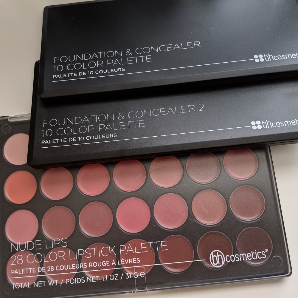 Lip and foundation palettes